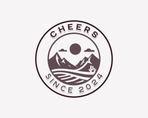 Desert - Sand Desert Hiking logo design