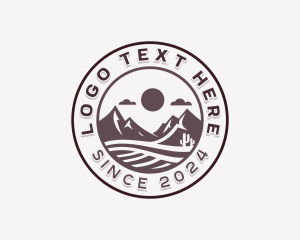 Desert - Sand Desert Hiking logo design