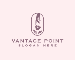 Point - Flower Hand Organic logo design