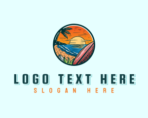 Gateway - Island Beach Sunset logo design