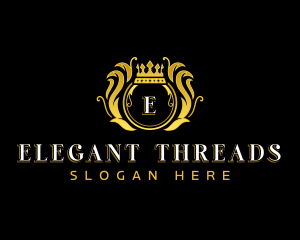 Elegant Luxury Crown  logo design