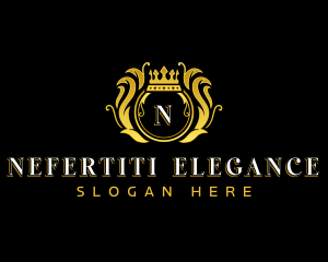 Elegant Luxury Crown  logo design