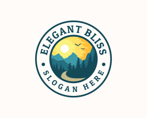 Reserve - Forest Trail Mountain logo design