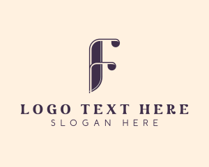 Letter F - Fashion Boutique Stylist logo design