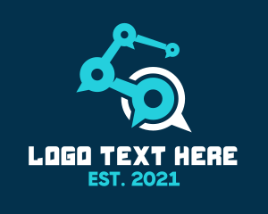 Modern - Modern Chat Link logo design