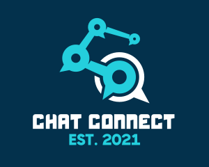 Chatting - Modern Chat Link logo design