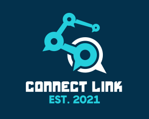 Link - Modern Chat Link logo design