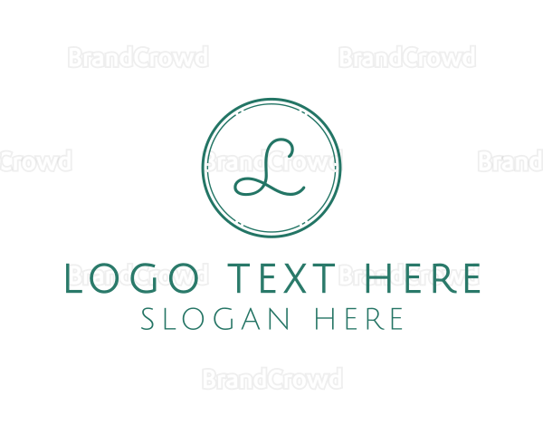 Fancy Cursive Company Logo