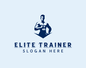 Workout Fitness Man logo design