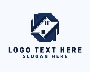 Village - House Property Roof logo design