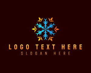 Industrial - Ice Fire Temperature logo design