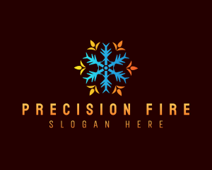 Ice Fire Temperature logo design