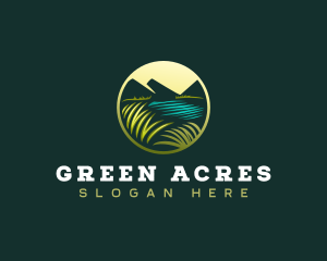 Mowing - Grass Gardening Landscape logo design
