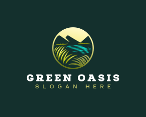 Vegetation - Grass Gardening Landscape logo design