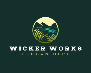 Grass Gardening Landscape logo design