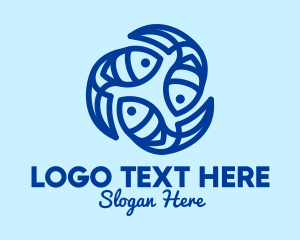 Blue - Blue Ocean Fish logo design