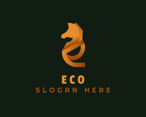 Elegant Horse Company Letter E logo design