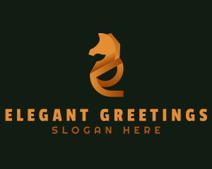 Elegant Horse Company Letter E logo design