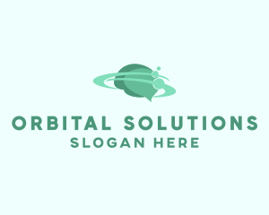 Science Brain Orbit logo design