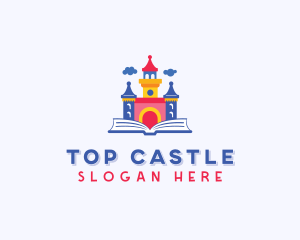 Childcare Kindergarten Castle logo design