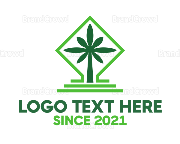 Green Cannabis Shrine Logo