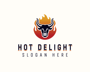 Flame Grilled Bbq logo design