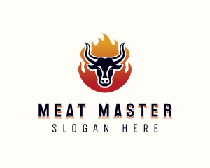 Flame Grilled Bbq logo design