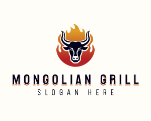 Flame Grilled Bbq logo design