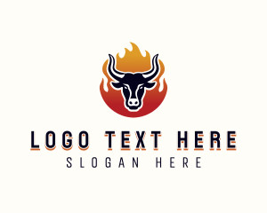 Roast - Flame Grilled Bbq logo design