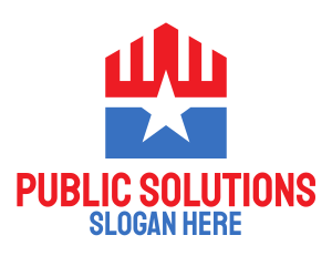 Government - Patriotic Star Pentagon logo design