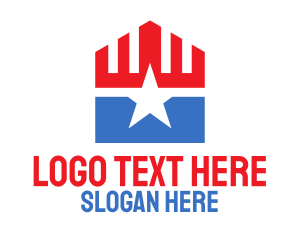 Campaign - Patriotic Star Pentagon logo design