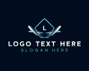 Logistics - Airplane Flight Travel logo design