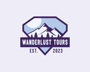 Mountain Adventure Hiking logo design