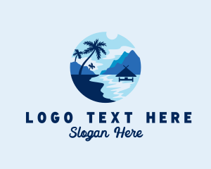 Travel - Travel Beach Vacation logo design