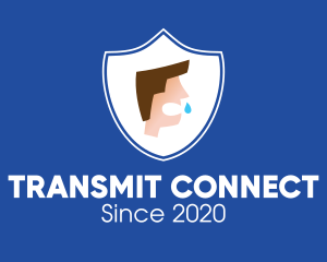 Transmit - Virus Transmission Protection logo design