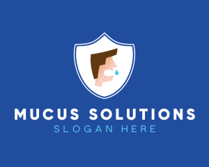 Mucus - Virus Transmission Protection logo design