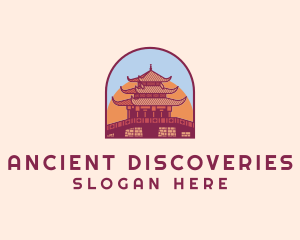 Chinese Temple Landmark logo design