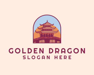 Chinese - Chinese Temple Landmark logo design