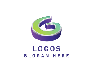 Mobile Application - Generic 3D Letter G Business logo design