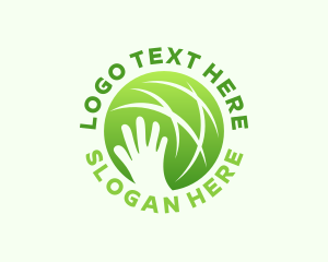 Giving - Global Hand Community logo design