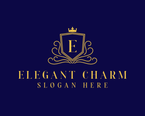 Elegant Royal Shield logo design