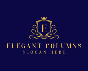 Elegant Royal Shield logo design