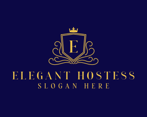 Elegant Royal Shield logo design