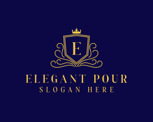 Elegant Royal Shield logo design