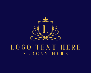 Upmarket - Elegant Royal Shield logo design
