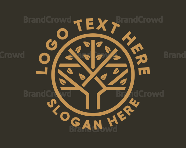 Tree Leaf Branch Logo