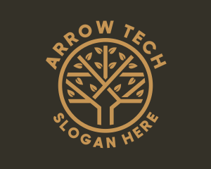 Tree Leaf Branch logo design