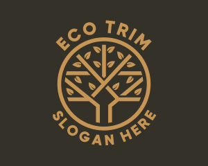 Tree Leaf Branch logo design