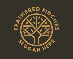 Tree Leaf Branch logo design