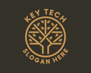 Tree Leaf Branch logo design